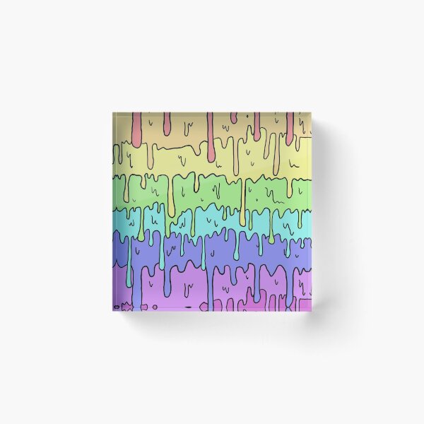 Item preview, Pastel Kawaii Melting Rainbow Design  designed and sold by Limolida.