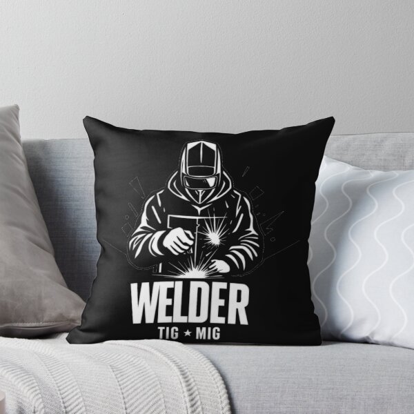 Item preview, Welder Illustration with TIG and MIG Welding Techniques designed and sold by Cloud-Riders.
