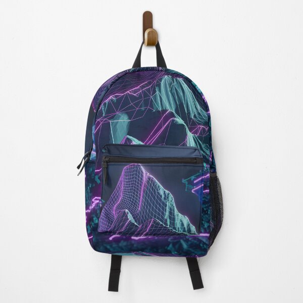 Item preview, Digital landscape with neon grid designed and sold by MakaltsisDesign.