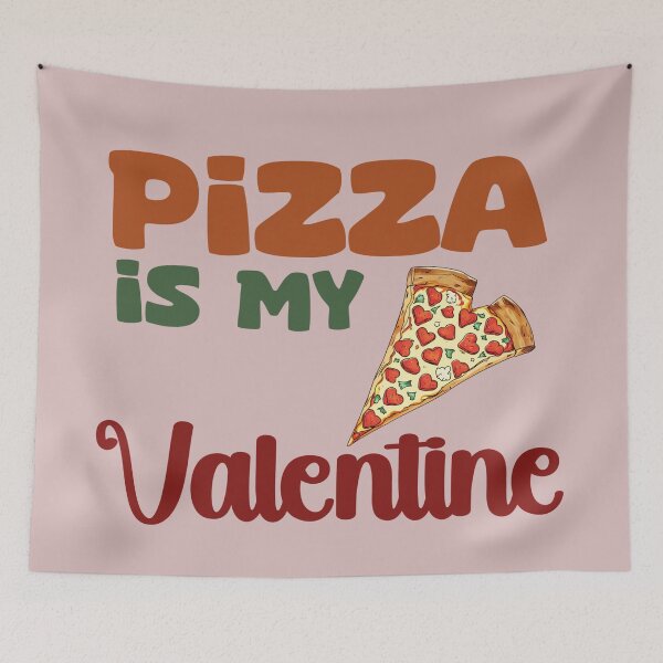 Item preview, pizza is my valentine designed and sold by La Loca.