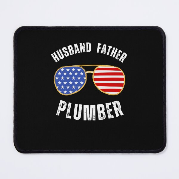 Item preview, Husband Father Plumber blue collar American flag glasses designed and sold by snowry.