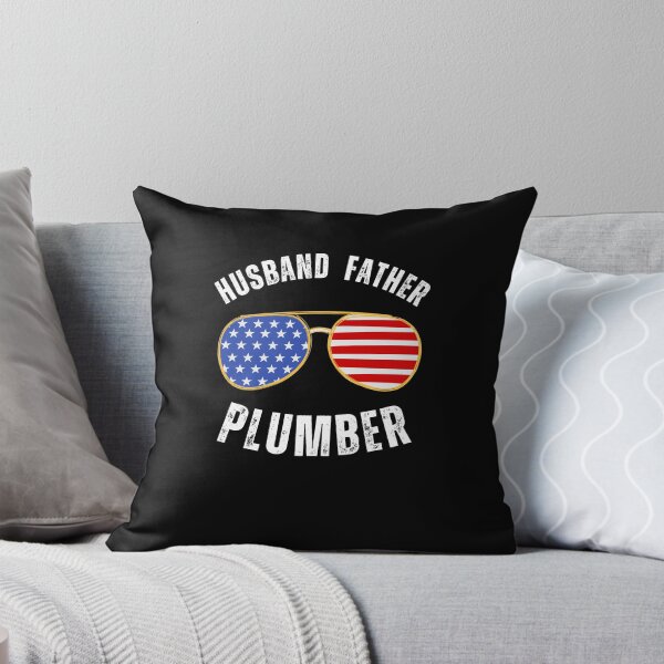 Item preview, Husband Father Plumber blue collar American flag glasses designed and sold by snowry.