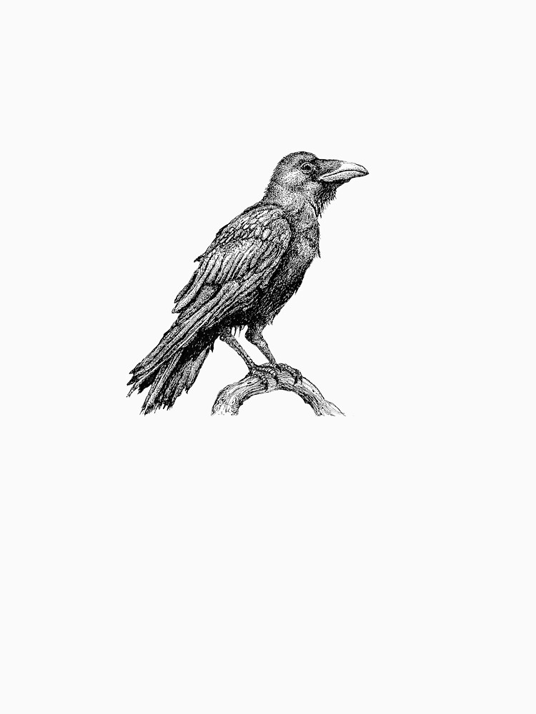 Thumbnail 7 of 7, Classic T-Shirt, Raven designed and sold by chuckebloom.