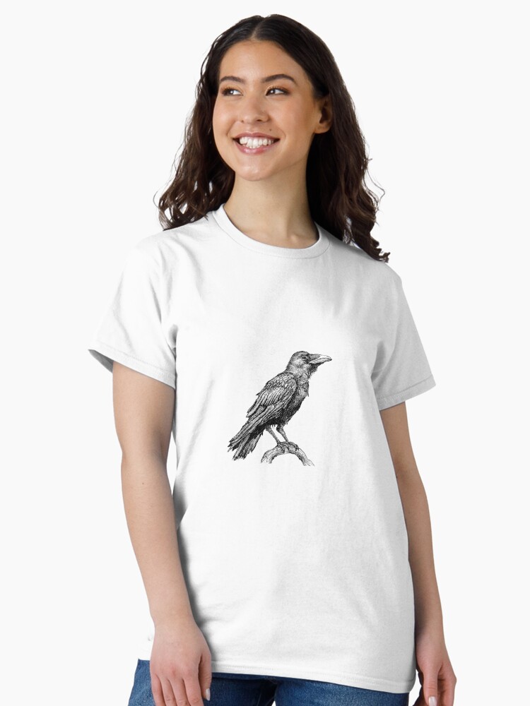 Thumbnail 1 of 7, Classic T-Shirt, Raven designed and sold by chuckebloom.
