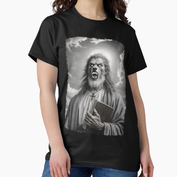 Item preview, Werewolf Jesus | Black and Gray | Dark Art designed and sold by DarkArt4U.