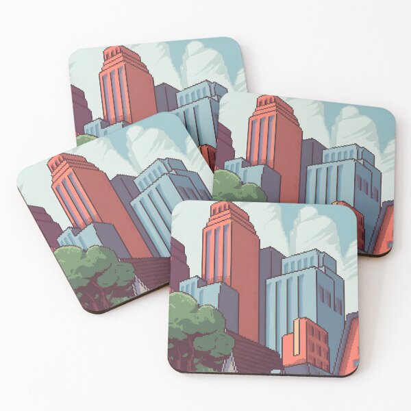 Item preview, pixel art of a small town designed and sold by MakaltsisDesign.