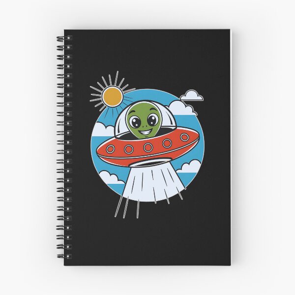 Item preview, Friendly Alien in a UFO designed and sold by Ambient Mind Design.