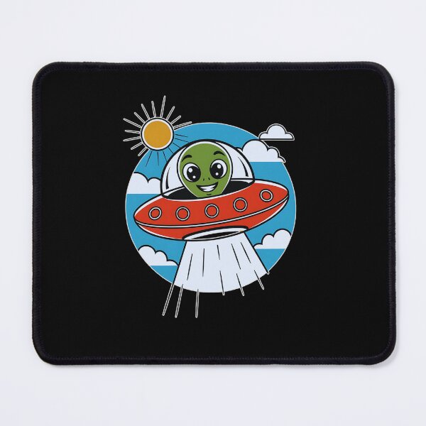 Item preview, Friendly Alien in a UFO designed and sold by Ambient Mind Design.