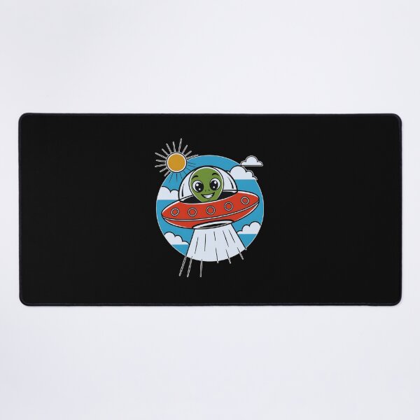 Item preview, Friendly Alien in a UFO designed and sold by Ambient Mind Design.