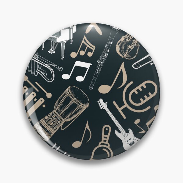Item preview, Fun and Colorful Musical Heart, Black and Brown designed and sold by doodlearts7.