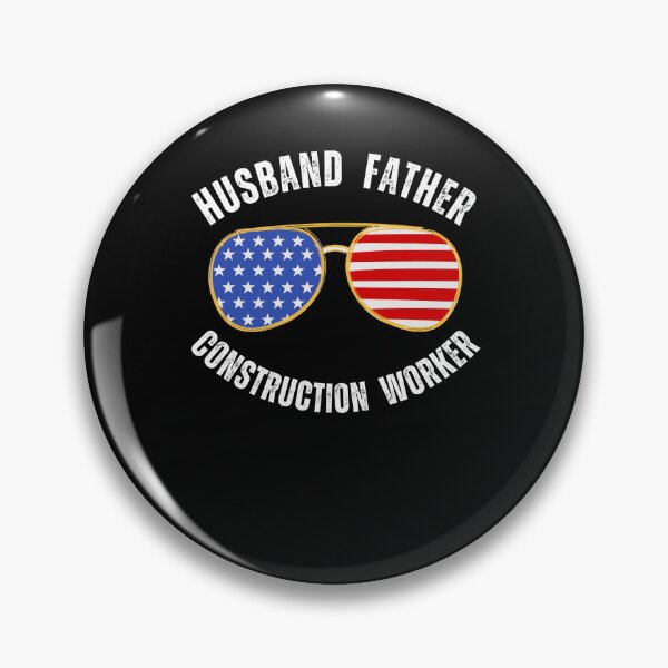 Artikelvorschau, Ehemann Vater Bauarbeiter amerikanische Flagge Sonnenbrille entworfen und verkauft von snowry.