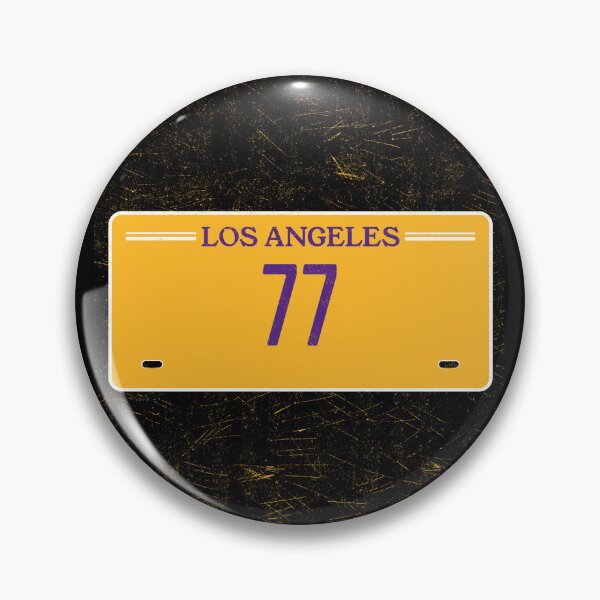 Item preview, Luka Doncic Los Angeles License Plate Frame #77 Basketball Shirt Basketball Sticker Purple and Gold designed and sold by LAKERSIN5.