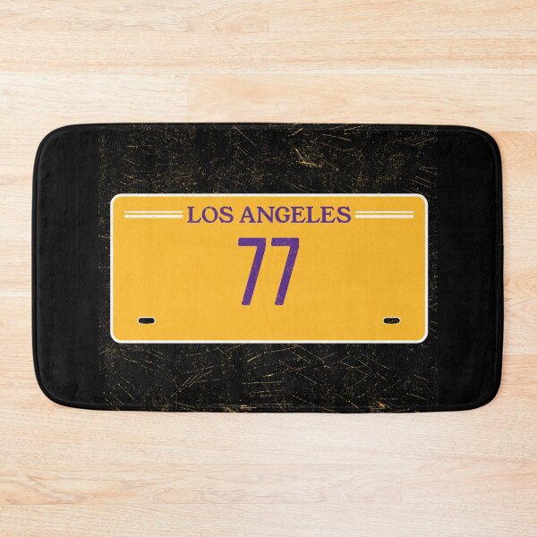 Item preview, Luka Doncic Los Angeles License Plate Frame #77 Basketball Shirt Basketball Sticker Purple and Gold designed and sold by LAKERSIN5.