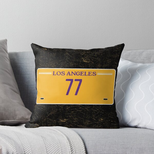 Item preview, Luka Doncic Los Angeles License Plate Frame #77 Basketball Shirt Basketball Sticker Purple and Gold designed and sold by LAKERSIN5.