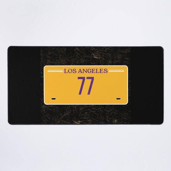 Item preview, Luka Doncic Los Angeles License Plate Frame #77 Basketball Shirt Basketball Sticker Purple and Gold designed and sold by LAKERSIN5.