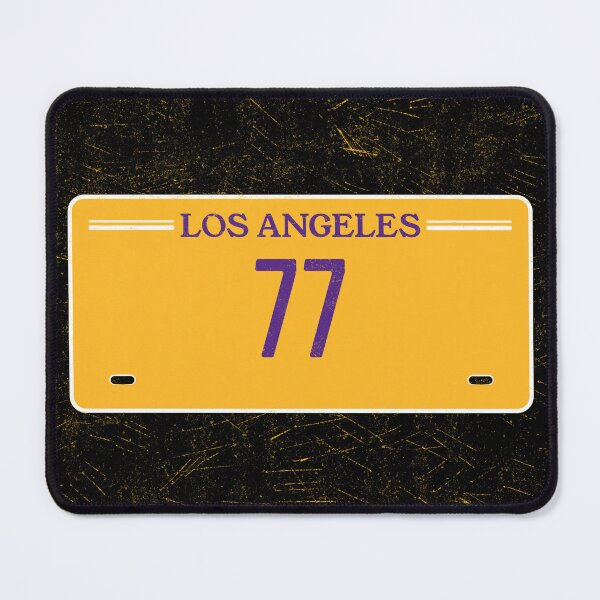 Item preview, Luka Doncic Los Angeles License Plate Frame #77 Basketball Shirt Basketball Sticker Purple and Gold designed and sold by LAKERSIN5.