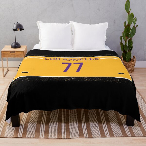 Item preview, Luka Doncic Los Angeles License Plate Frame #77 Basketball Shirt Basketball Sticker Purple and Gold designed and sold by LAKERSIN5.