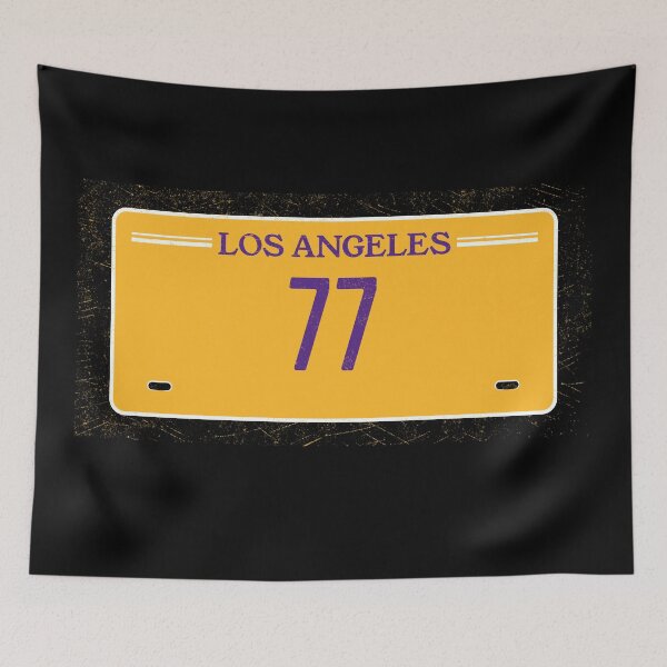 Item preview, Luka Doncic Los Angeles License Plate Frame #77 Basketball Shirt Basketball Sticker Purple and Gold designed and sold by LAKERSIN5.