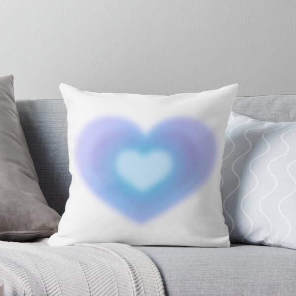 Item preview, Blurry Heart Blue Ombré designed and sold by InkyDoodleDoo.