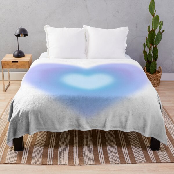 Item preview, Blurry Heart Blue Ombré designed and sold by InkyDoodleDoo.
