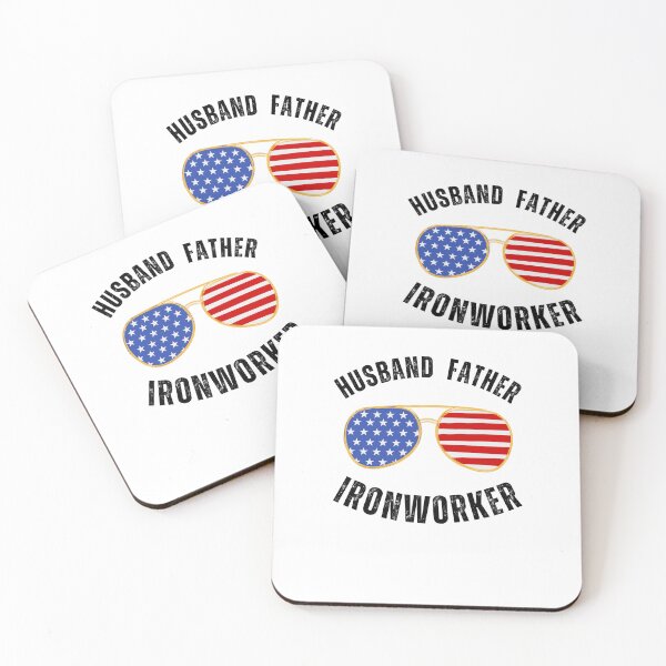Item preview, Marido, padre, herrero, gafas con la bandera estadounidense designed and sold by snowry.