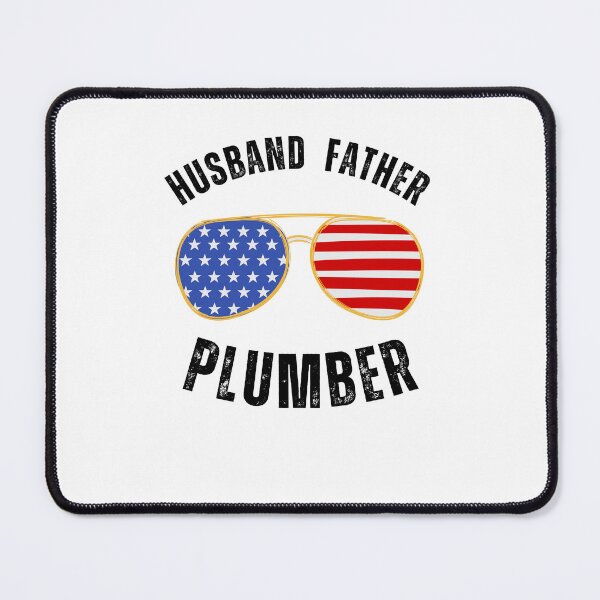 Item preview, Husband Father Plumber cool American flag glasses designed and sold by snowry.