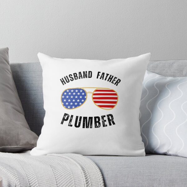 Item preview, Husband Father Plumber cool American flag glasses designed and sold by snowry.