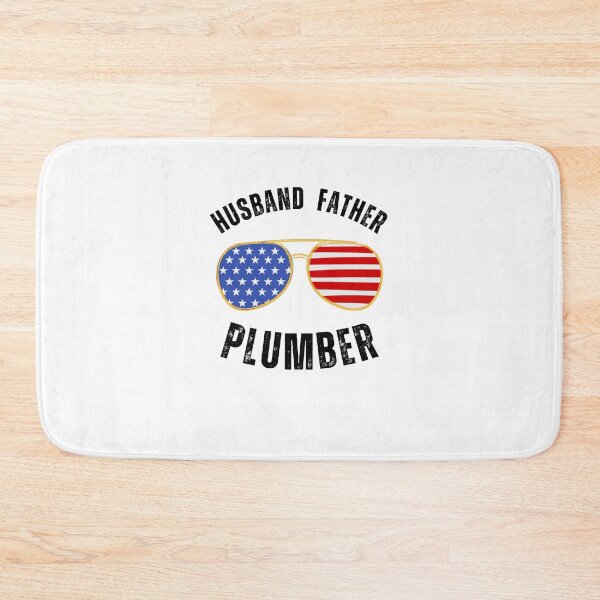 Item preview, Husband Father Plumber cool American flag glasses designed and sold by snowry.