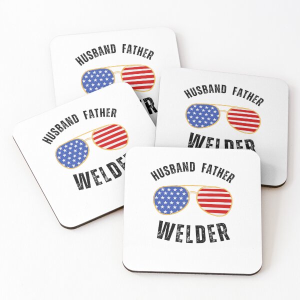 Item preview, Husband Father Welder blue collar American flag glasses cool designed and sold by snowry.