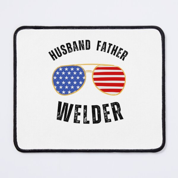 Item preview, Husband Father Welder blue collar American flag glasses cool designed and sold by snowry.