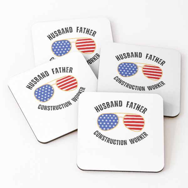 Item preview, Husband Father Construction Worker cool American sunglasses designed and sold by snowry.