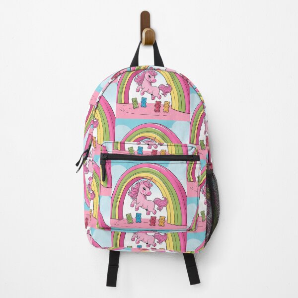 Item preview, Pink Fluffy Unicorns Dancing On Rainbows designed and sold by CreativeK5.
