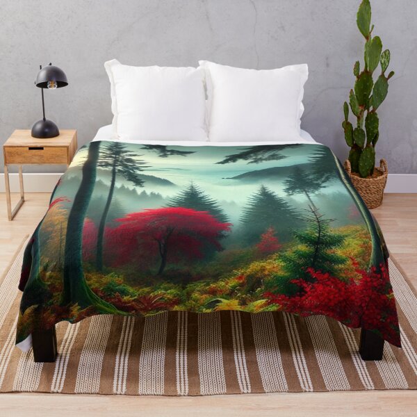 Item preview, Ethereal Mist – A Dreamlike Forest Overlooking the Sea designed and sold by MoonBliss-co-uk.