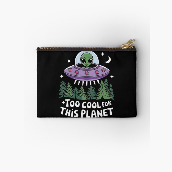 Item preview, Alien in UFO - Too Cool for This Planet Aesthetic designed and sold by love3617.