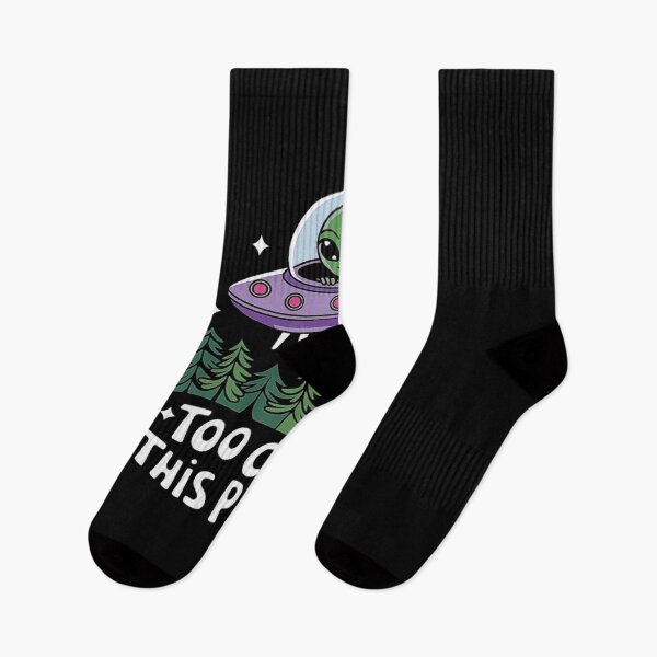 Item preview, Alien in UFO - Too Cool for This Planet Aesthetic designed and sold by love3617.