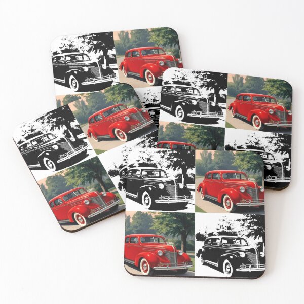 Item preview, 1940s vintage red car designed and sold by cloudrevive.