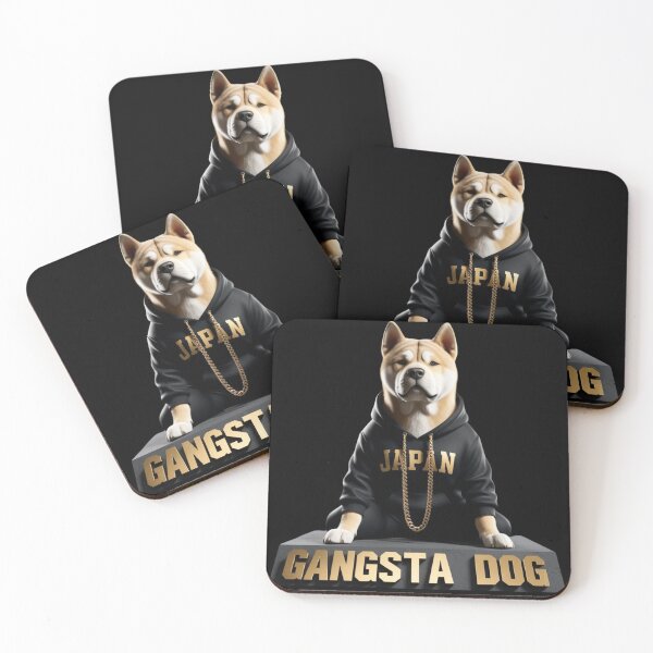 Item preview, Akita Gangsta dog designed and sold by jackoslimited.