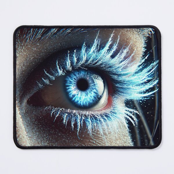 Item preview, Frost born Gaze: Hyper-Realistic Icy Blue Eye with Glowing Frozen Energy designed and sold by philpace.