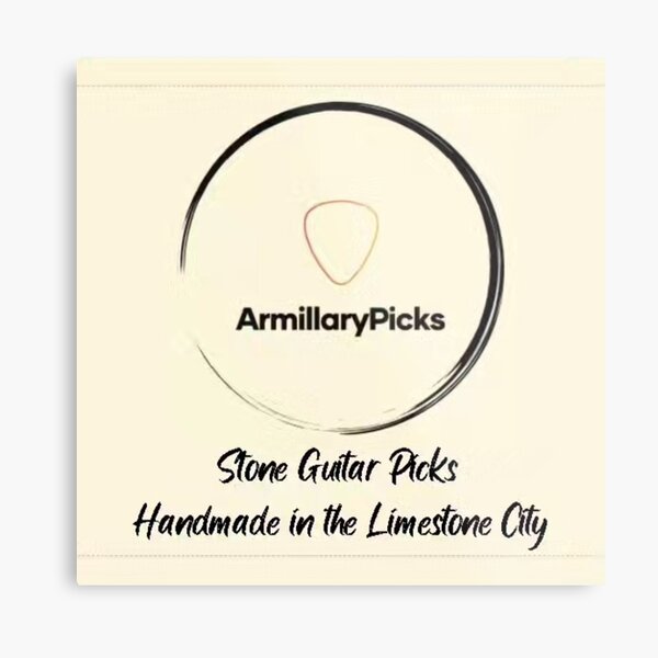 Aperçu de l'œuvre ArmillaryPicks - Médiators en pierre fabriqués à la main dans la ville calcaire (Tan) créée et vendue par Armillary Sphere Studios.