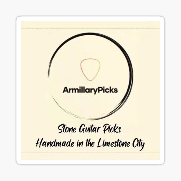 Item preview, ArmillaryPicks - Stone Guitar Picks Handmade in the Limestone City (Tan) designed and sold by Armillary Sphere Studios.