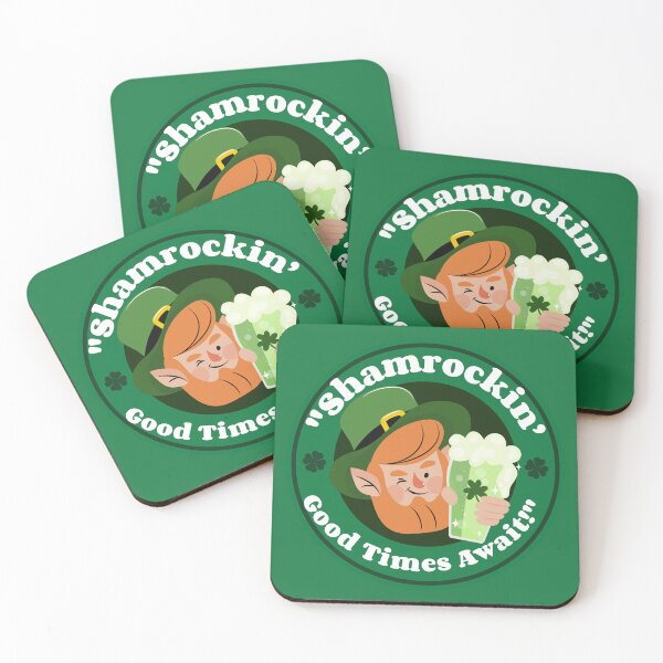 Item preview, "Shamrockin' Good Times Await" designed and sold by Snarkers Promotions .