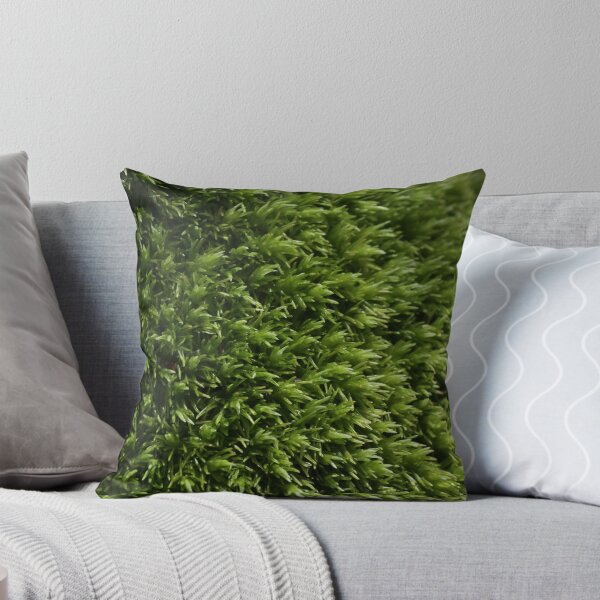 Item preview, Lush Moss Pillow designed and sold by WolfNoodles.