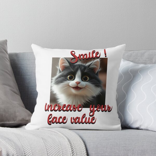 Item preview, cute cat smiling, increase your face value designed and sold by CammiesShop.