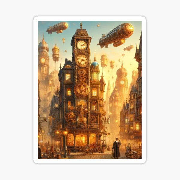 Item preview, Steampunk City designed and sold by DarkEchoDesigns.