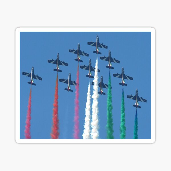 Item preview, Italian Air Force Frecce Tricolore aerobatic team in formation designed and sold by BBExplorerClub.