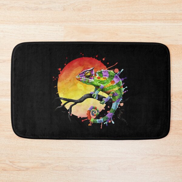 Item preview, Colorful chameleon designed and sold by Ann Miu Deluxe.
