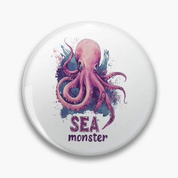 Item preview, Octopus Sea Monster designed and sold by AlchemyColor.