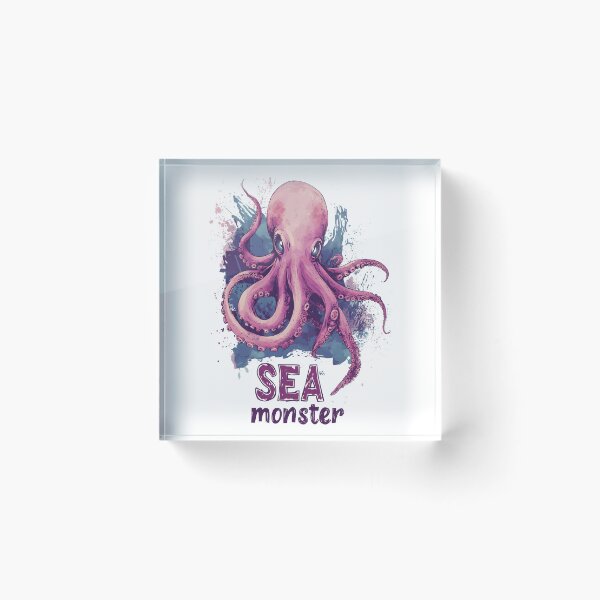 Item preview, Octopus Sea Monster designed and sold by AlchemyColor.