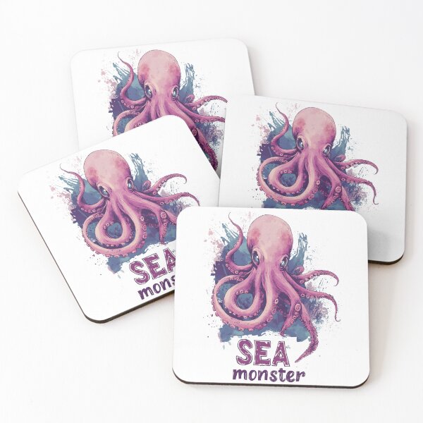 Item preview, Octopus Sea Monster designed and sold by AlchemyColor.