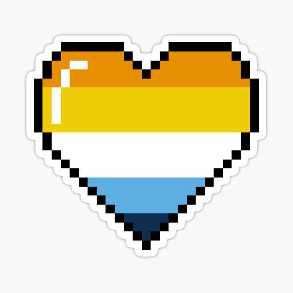 Artikel-Vorschau von Aroace Pride Pixel Herz [v1], designt und verkauft von Rainestorm-Z.